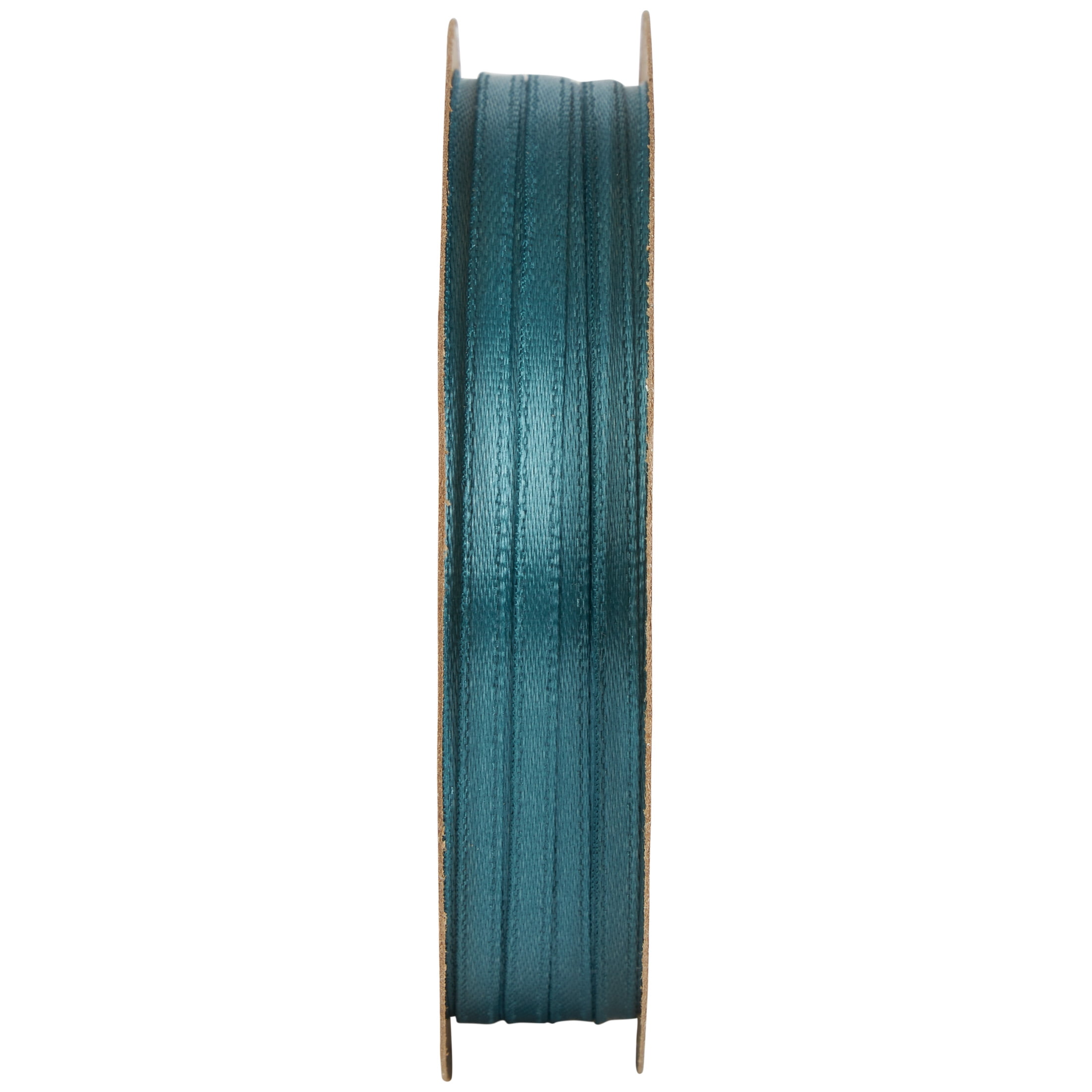 Hello Hobby Teal Double Face Satin Ribbon, 1/8" x 8 yd