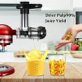 thumbnail image 3 of Accessoires d'Attache pour Extracteur de Jus, Pièces de Rechange Réutilisables pour Extracteur de Jus, Fruits, Légumes, Aliments, Broyeur, Outils de Cuisine, Acier Inoxydable, Noir, 3 of 8
