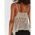 thumbnail image 5 of Women Sequin Top Rhinestone Sparkle Sleeveless V Neck Camisole Open Back Summer Party Clubwear S, 5 of 8