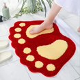 thumbnail image 1 of Bathroom Rugs Mats Water Absorbent Non-Slip Mat Used in Bathroom, Shower, Room, Etc.Soft Microfiber Bath Mat Machine Washable Bath Mat （16x24inch） Big Feet Bathroom, 1 of 9