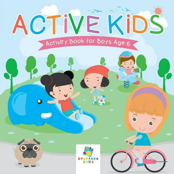 Active Kids Activity Book for Boys Age 6, (Paperback)