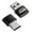 C, variant on erfcxs Type C To USB Adapter 2 Pack OTG Converter For Phones/Tablets (Male/Female Com Bos) Compact 1.2"x0.6"x0.4" Data Transfer On Ly Silver/Black