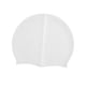 thumbnail image 3 of Gorro de natación de silicona de alta elasticidad para adultos que mantiene el cabello seco. Blanco, 3 of 9