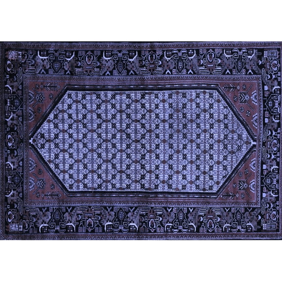 Ahgly Company Indoor Rectangle Persian Blue Traditional Area Rugs, 2' x 4'