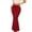 Red, variant on XIAOCHA Womens Ruched Bodycon Midi Skirt High Waist Stretch Pencil Office Party Skirt