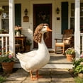 thumbnail image 5 of Cififendec Porch Goose Wig, Yarn Wigs for 23" Large Goose Figurine, Removable Outdoor Yard Garden Decor Accessory, 5 of 5