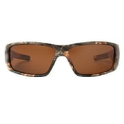 Fishoholic Polarized Fishing Sunglasses - UV400 - Free Hard Case & Pouch UV400 - Great Fishing Gift (camo-amb)