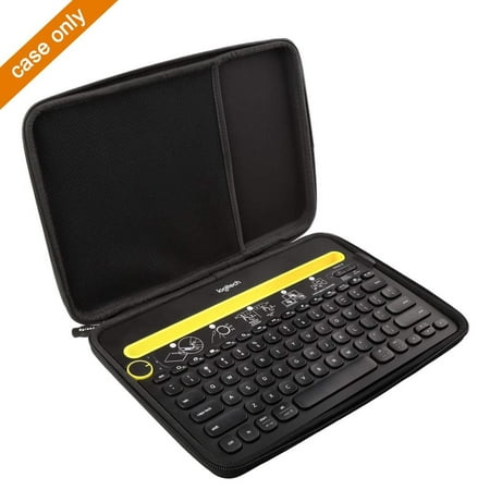 Aproca Hard Travel Storage Case for Logitech K480 Bluetooth Multi-Device Keyboard (Black) Black