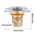 thumbnail image 2 of Trampa magnética para olores con cierre automático, desagüe para el suelo de la ducha, colador de pelo ABS, tapón de olores para desagüe de suelo para cocina, salida de drenaje para baño, 2 of 9
