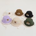 thumbnail image 2 of Gorro de pescador con rombos para niños, cálido, para bebés, para otoño e invierno, con protección para los oídos, estilo coreano, acolchado, versátil, 2 of 6
