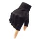 thumbnail image 1 of Guantes de moto Harssidanzar de piel de medio dedo para hombre, 1 of 8