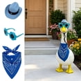 thumbnail image 6 of AZXY Porch Goose Outfit, Fits 23 Inch Porch Goose Statue, Summer Cowboy‑Style Goose Clothes for Cement Goose, Goose Clothing, Bandana Hat Sunglasses Outdoor Decor for Yard Patio Porch Garden, 6 of 8