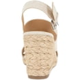 thumbnail image 3 of Style & Co. Womens Serennaa Canvas Slingback Wedge Sandals, 3 of 3
