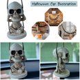 thumbnail image 3 of Espejos retrovisores para coche DIY artesanías de esqueleto adorno de calavera para fiesta de Halloween de terror JShteea Accesorios para autos y motos, 3 of 9