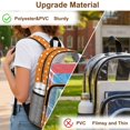 thumbnail image 7 of SEANATIVE Clear Backpack for Boys Girls Clear Backpacks Transparent Daypack with Adjustable Straps, See Through Book Bag Back to School Essentials, Cartoon Deer Polka Dots Orange, 7 of 7