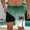Army Green, variant on Men Swim Trunks with Compresssion Liner 7 Inch Inseam Board Shorts Bathing Suit with Zipper Pockets