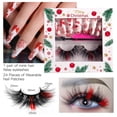 thumbnail image 5 of Juego de pestañas postizas para realzar las uñas, ideal para fiestas de Navidad y Año Nuevo, regalo para mujeres., 5 of 5
