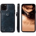 thumbnail image 2 of PU Leather Wallet Case for iPhone 11 Pro Max Necklace Lanyard Case Cover with Card Holder Adjustable Detachable Anti-Lost Neck Strap for Apple iPhone 11 Pro Max 6.5",Blue, 2 of 18