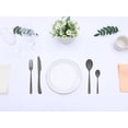 thumbnail image 6 of REGALWOVEN 4 Piece Silverware Set with Serving Utensils, Stainless Steel Flatware, Mirror Polished Cutlery Set for Kitchen Eating Tableware Black 4, 6 of 6