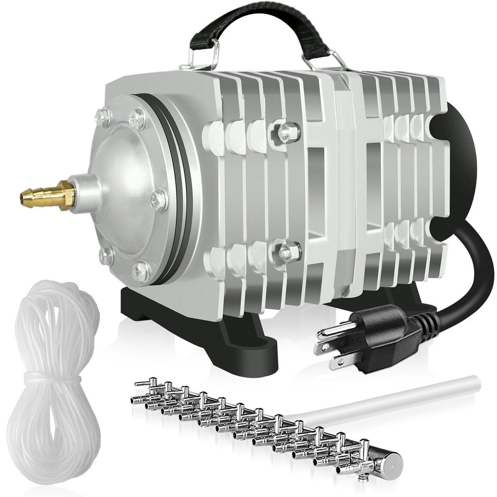 Simple Deluxe Commercial Air Pump 1744 GPH 120W 110L/min 12 Outlets