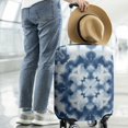 thumbnail image 2 of Blue White Tie Dye Mandala Pattern Luggage Cover Fashion Suitcase Cover Baggage Covers Fit 25-28 Inch Luggage (Go Travel), 2 of 5
