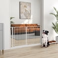 thumbnail image 2 of PawHut 30"- 57" Extra Wide Dog Gate with Double Locking System White, 2 of 10