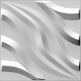 thumbnail image 1 of Dundee Deco's Paintable Off White Flamestitch Flames Fiber 3D Wall Panel, 1.6 ft X 1.6 ft, Interior Design Wall Paneling Decor Commercial and Residential Application, 2.6 sq.ft. each, 10-Pack, 1 of 4