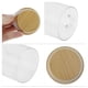 thumbnail image 4 of Tarros decorativos de Unique Bargains, 1 set, duraderos de 7.05oz con tapa de bambú y cuchara, tarros organizadores claros de 3.15" de altura, color madera claro, 4 of 5