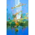 thumbnail image 2 of Yeremyan, Vahe 17x24 Black Ornate Wood Framed with Double Matting Museum Art Print Titled - Waterlilies, 2 of 4