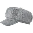 thumbnail image 4 of CoCopeaunts Newsboy Hat Octagonal Hat Women Winter Stripe Cap British France Retro Fashion Newsboy Cap Solid Beret Painter Cap, 4 of 7