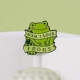 thumbnail image 4 of Cute Green Frog Enamel Brooch Lapel Pin Fashion Badge Jewelry Accessory Gift, 4 of 10