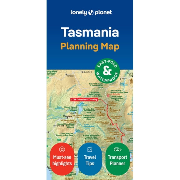 Map Lonely Planet Tasmania Planning Map, (Paperback)