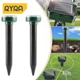 thumbnail image 2 of Repelente de plagas ultrasónico con vibración solar para exteriores, repelente de serpientes para césped, jardín, patio, granja, A02, 2 of 5