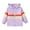 Purple, variant on Girls Windbreaker Jacket Lightweight Colorblock Hooded Full-zip Rain Coat Fall Spring Outerwear 2-10 Years (2 Years, Purple)