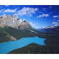 thumbnail image 2 of Talbot Frank, Christopher 14x12 Black Ornate Wood Framed with Double Matting Museum Art Print Titled - Canada, Alberta, Banff NP A glacier-fed lake, 2 of 4