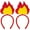 style 4, variant on Jiibva 2pcs Flame Hairband, Dress-Up Flame Crown Halloween Costume Hair Hoop Flame Headpiece Halloween Headdress Rave Costume Hair Accessories For Birthday Party