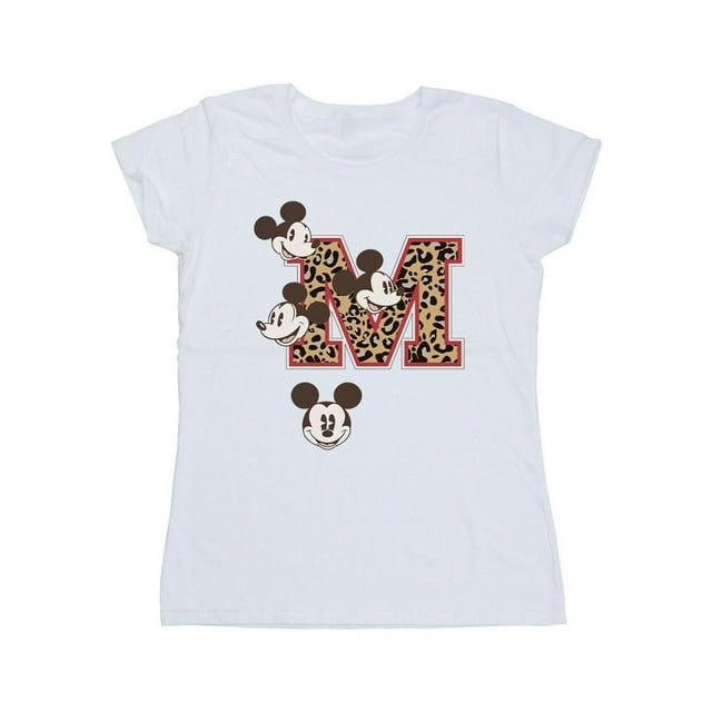 Mickey Mouse T-Shirt en Coton pour Femmes m Visages