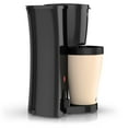 BLACK+DECKER Brew 'n Go Personal Coffeemaker with Travel Mug, Black/White, DCM18