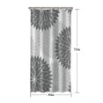 thumbnail image 5 of Gray Floral and Petal Pattern Shower Curtain 36"x72" ,Bathroom Decorative Shower Curtains Set with 12 Hooks,Modern Waterproof Washable Shower Curtain, 5 of 6