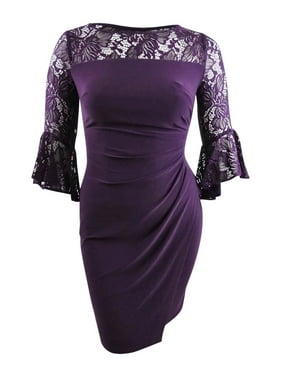 Purple Lauren Ralph Lauren Womens Savings Dresses & Jumpsuits - Walmart.com