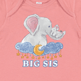 thumbnail image 4 of Inktastic Big Sis Cute Elephants with Moon and Stars Girls Baby Bodysuit, 4 of 5