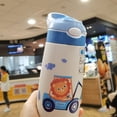 thumbnail image 4 of Toddler Flip Top Water Bottle with Cup Set Reusable Plastic Toddler Water Bottle, 4 of 5