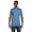 Blue, variant on The Hanes Mens 45 oz, 100% Ringspun Cotton nano-T T-Shirt - ASH - L