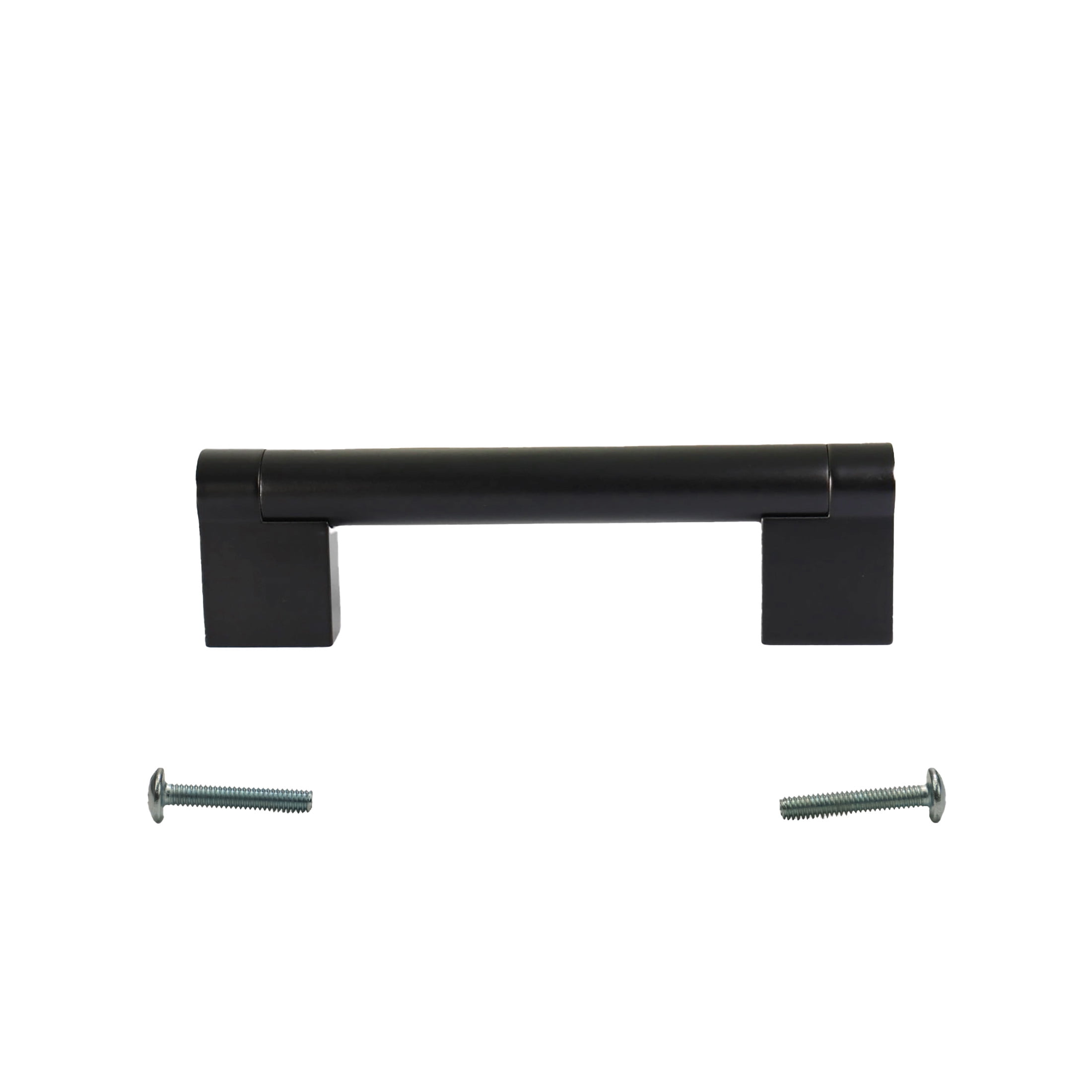 Würth Matte Black Round Handle Rectangular Pull 3", 10 pack