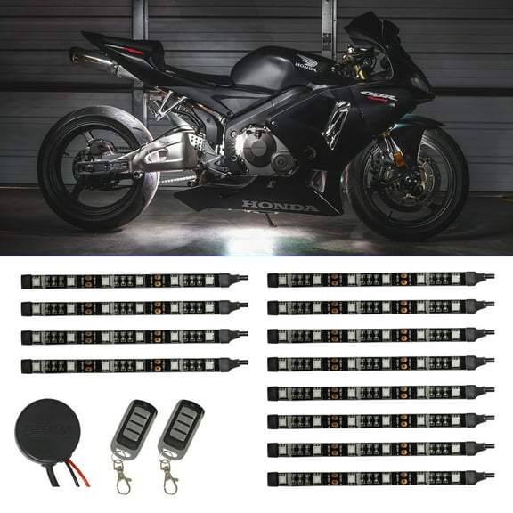 LEDGlow 12pc Advanced White SMD LED Mini Motorcycle Light Kit
