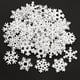 thumbnail image 1 of 50PCS 35mm Mix Shape Wooden White Snowflakes Christmas Ornaments Xmas Pendants New Year Christmas Decorations for Home Party, 1 of 5