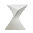 thumbnail image 2 of Home Square Modern Plastic Triangle End Table in White - Set of 2, 2 of 6