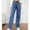 C# Blue, variant on Olyvenn Stylish Fashion Women's Drawstring Pocket Button Mid Waist Tight Pants Trendy Dressy Casual Full Length Pants Jeans for Women Black 6