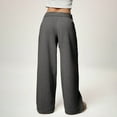 thumbnail image 4 of Wide Leg Sweatpants for Women 2025 Trendy Fashion High Waisted Drawstring Loose Long Pants with Pockets, 4 of 6