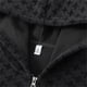 thumbnail image 5 of MHFRRA Sudadera con Capucha y Media Cremallera para Hombre, Otoño E Invierno, Holgada, de Talla Grande, Ajustada, Informal Negro, 5 of 6